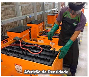 Aferição da Densidade Batcamp Baterias